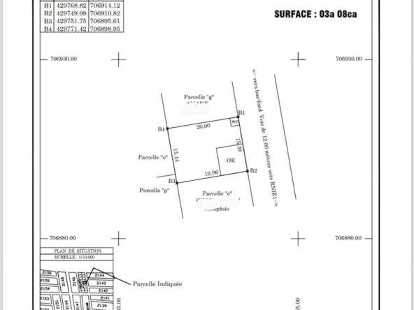 Terrain à vendre à Cotonou Mènontin
