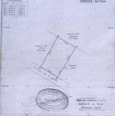 Deux parcelles à vendre à Pahoun Ahozon