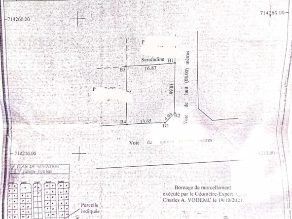 Parcelle à vendre à Abomey-Calavi Aitchédji