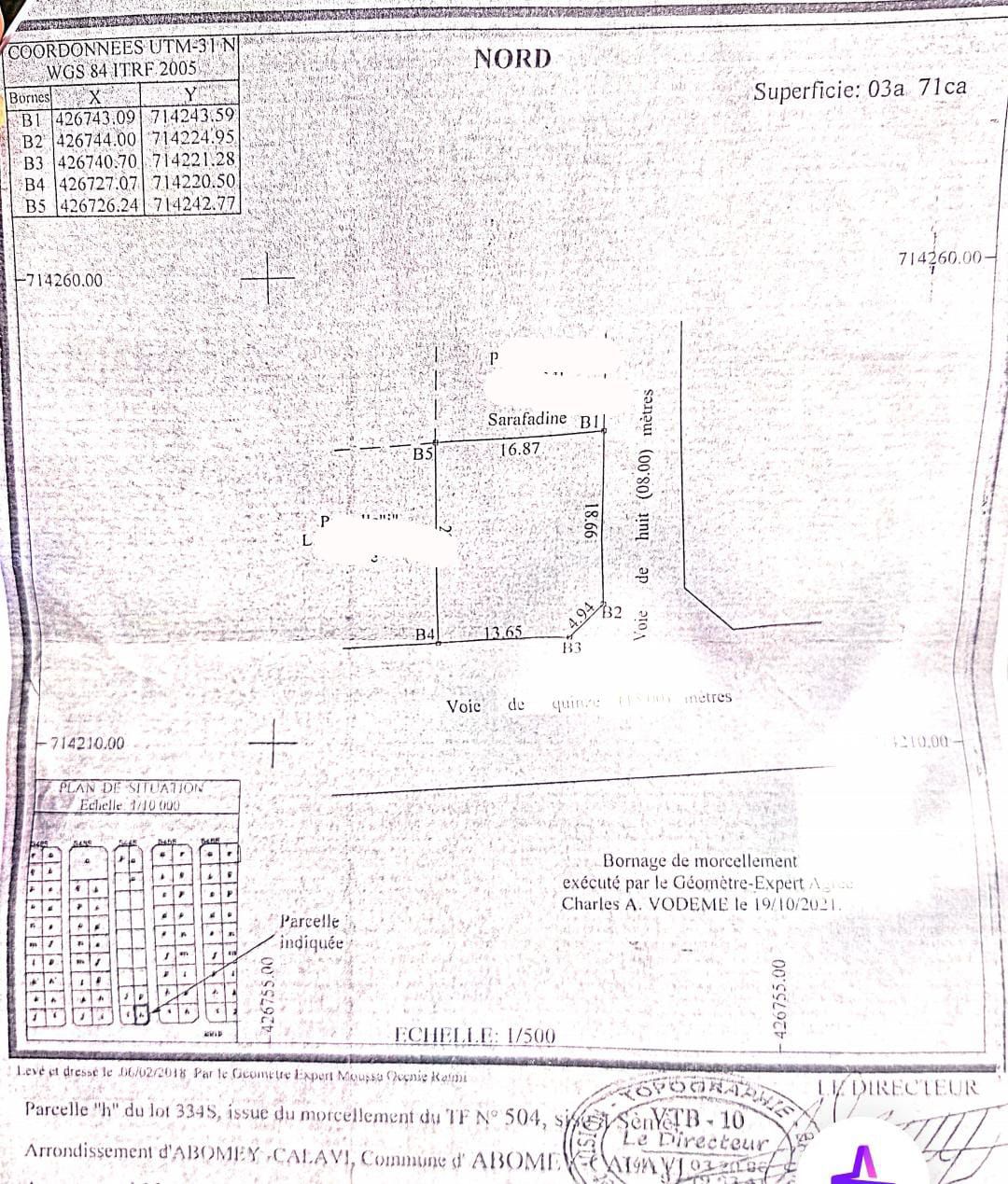 Parcelle à vendre à Abomey-Calavi Aitchédji