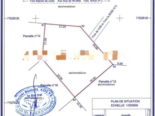 Parcelle à vendre à Abomey-Calavi Arconville (2)