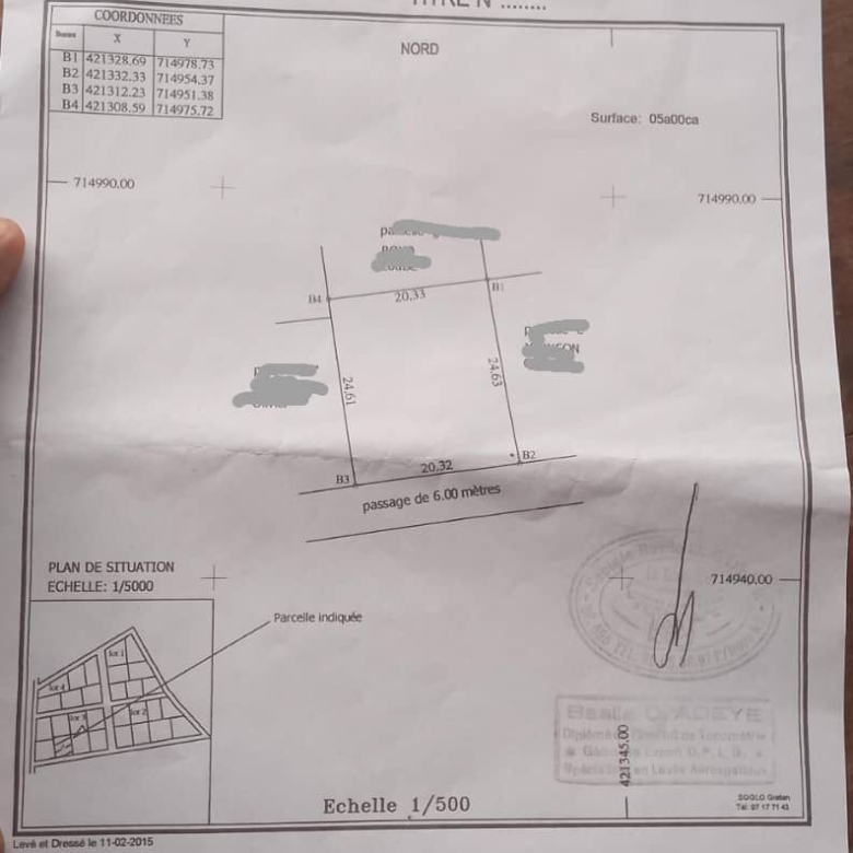 Parcelle à vendre à Abomey-Calavi Ouèdo