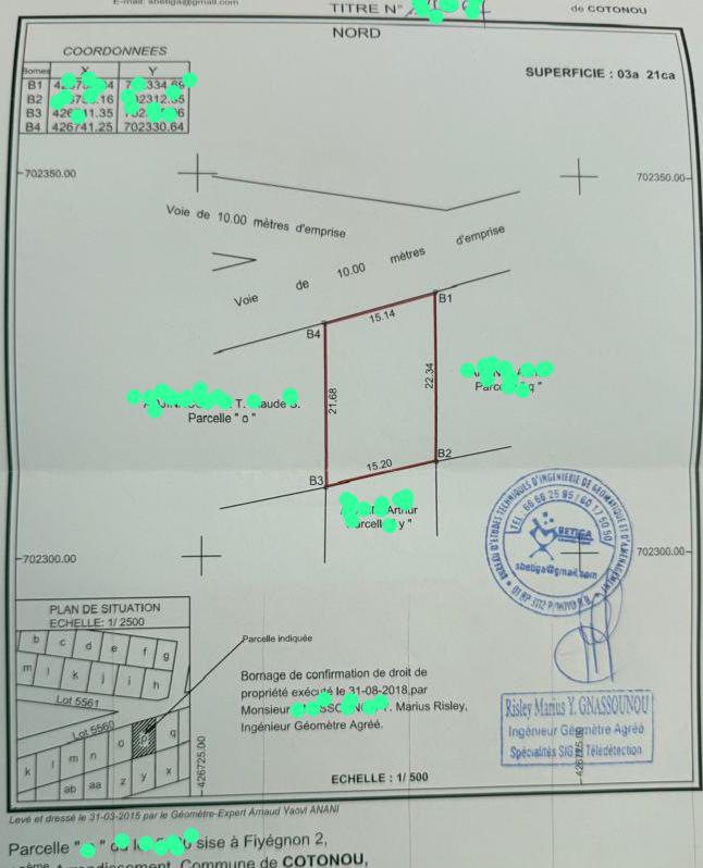 Parcelle à vendre à Cotonou Fidjrossè Plage (4)
