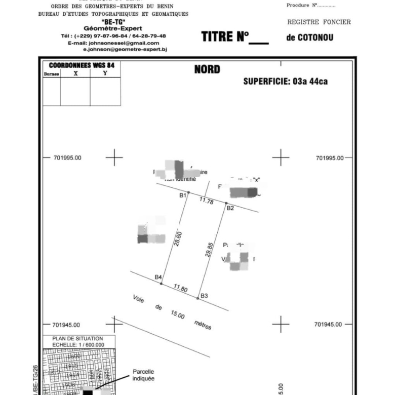 Parcelle à vendre à Cotonou Fidjrossè Plage (5)