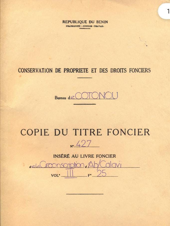 Vingt Parcelle à vendre à Calavi Womey