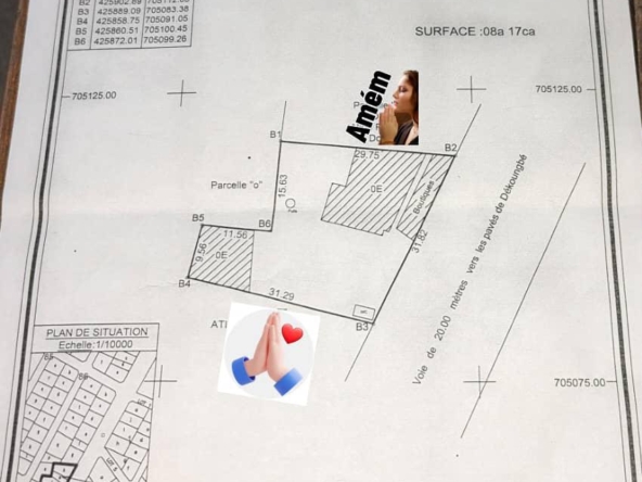 Deux Parcelles à vendre à Godomey Dèkoungbé