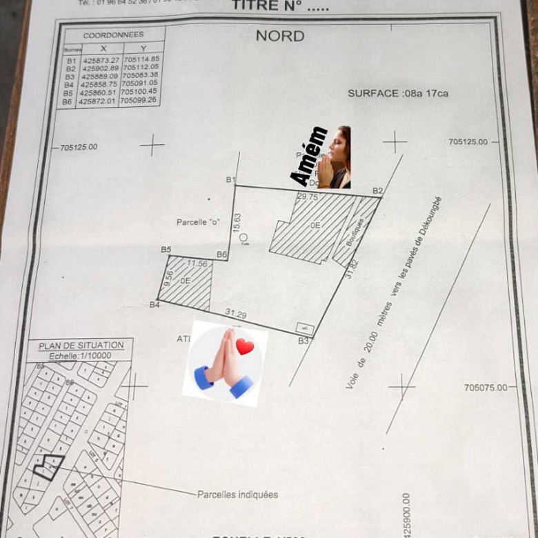 Deux Parcelles à vendre à Godomey Dèkoungbé