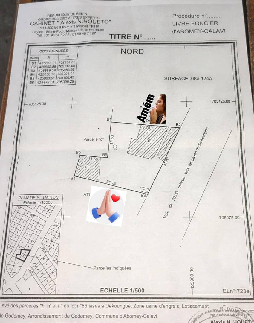 Deux Parcelles à vendre à Godomey Dèkoungbé