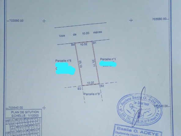 Parcelle à vendre à Cotonou Akpakpa Seyive