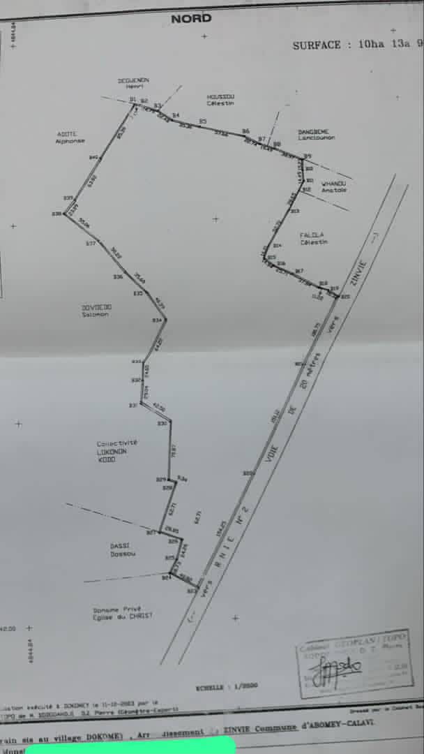 DOMAINE à vendre à ABOMEY CALAVI AKASSATO