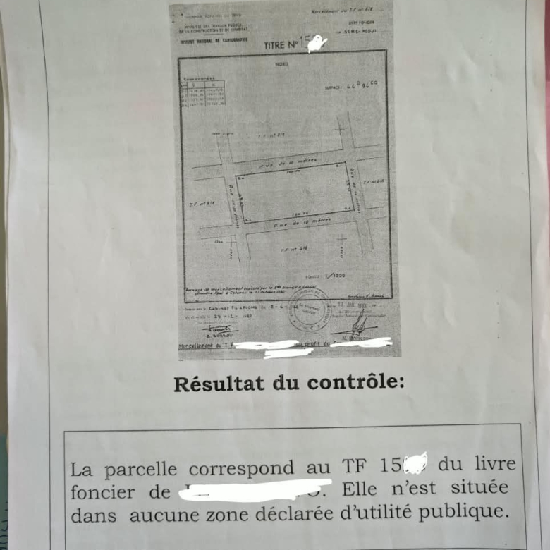 Parcelle à vendre à Cotonou PK10 zone Olohoulobé